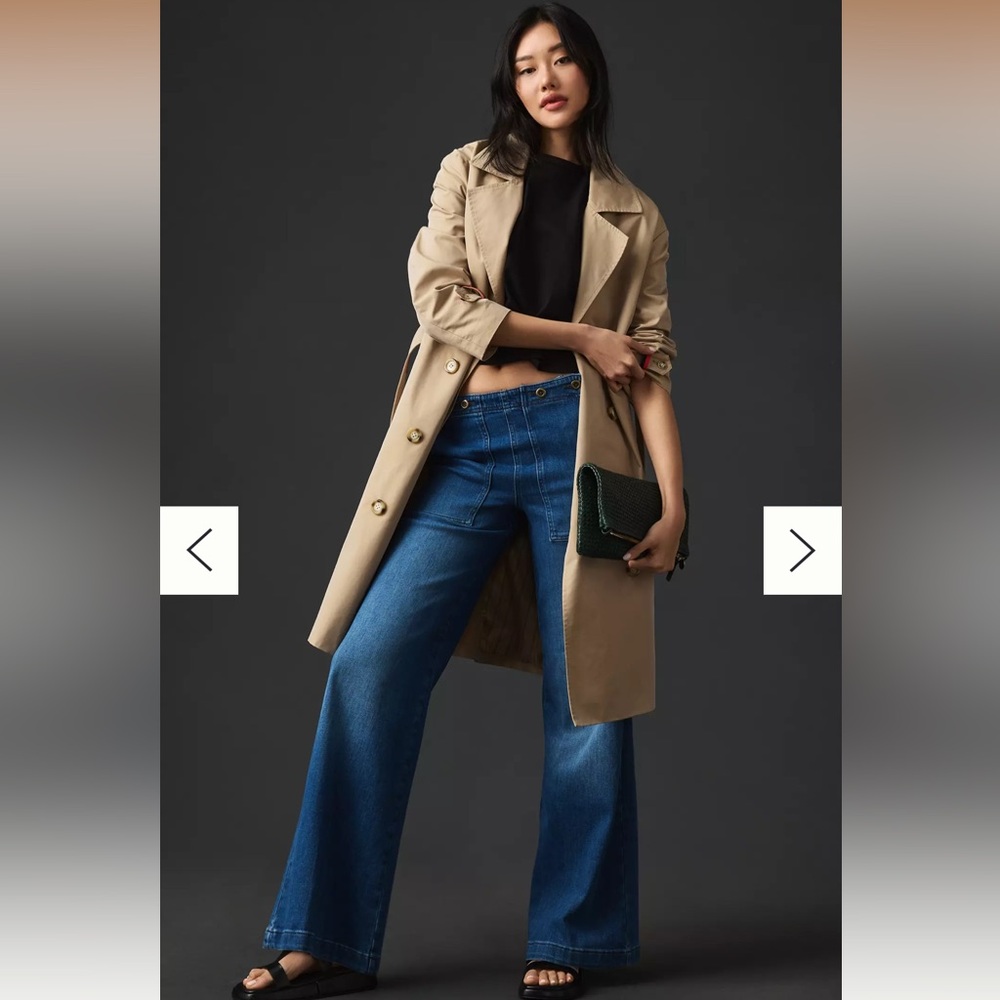 New with tag The Kit High-Rise Wide-Leg Utility Trouser Jeans by Pilcro